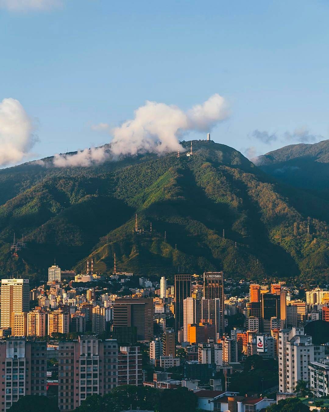 Caracas, Venezuela skyline with El Ávila mountain